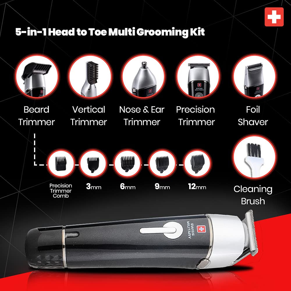 SWISS MILITARY 5 IN 1 GROOMING SET SHV-5 (OPENBOX)