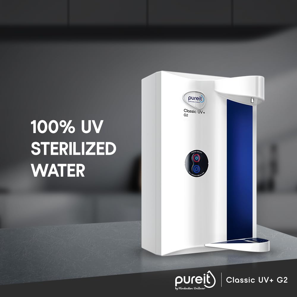 HUL Pureit Classic G2 UV+ Water Purifier - White (Not suitable for Borewell or Tanker Water) (OPENBOX)