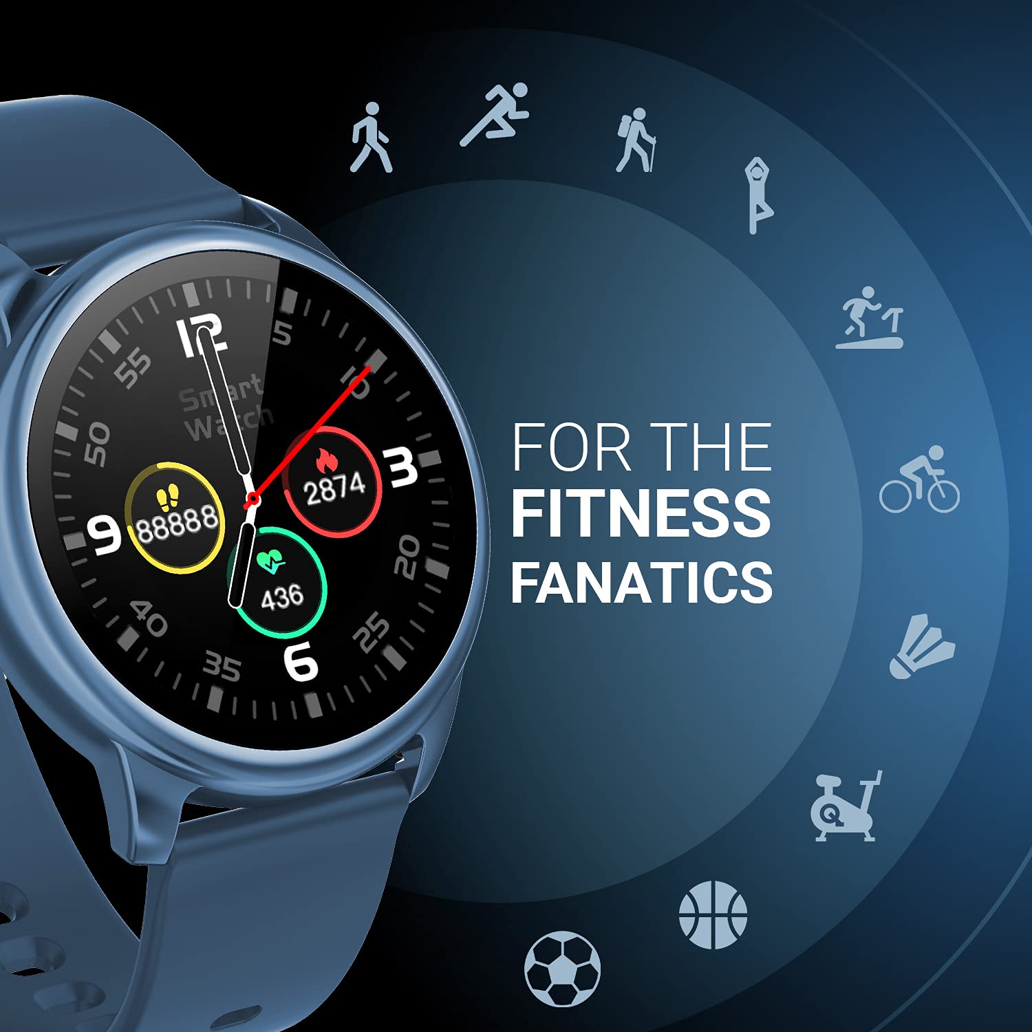 CrossBeats CB-Orbit Smart Watch (Blue) (OPENBOX)