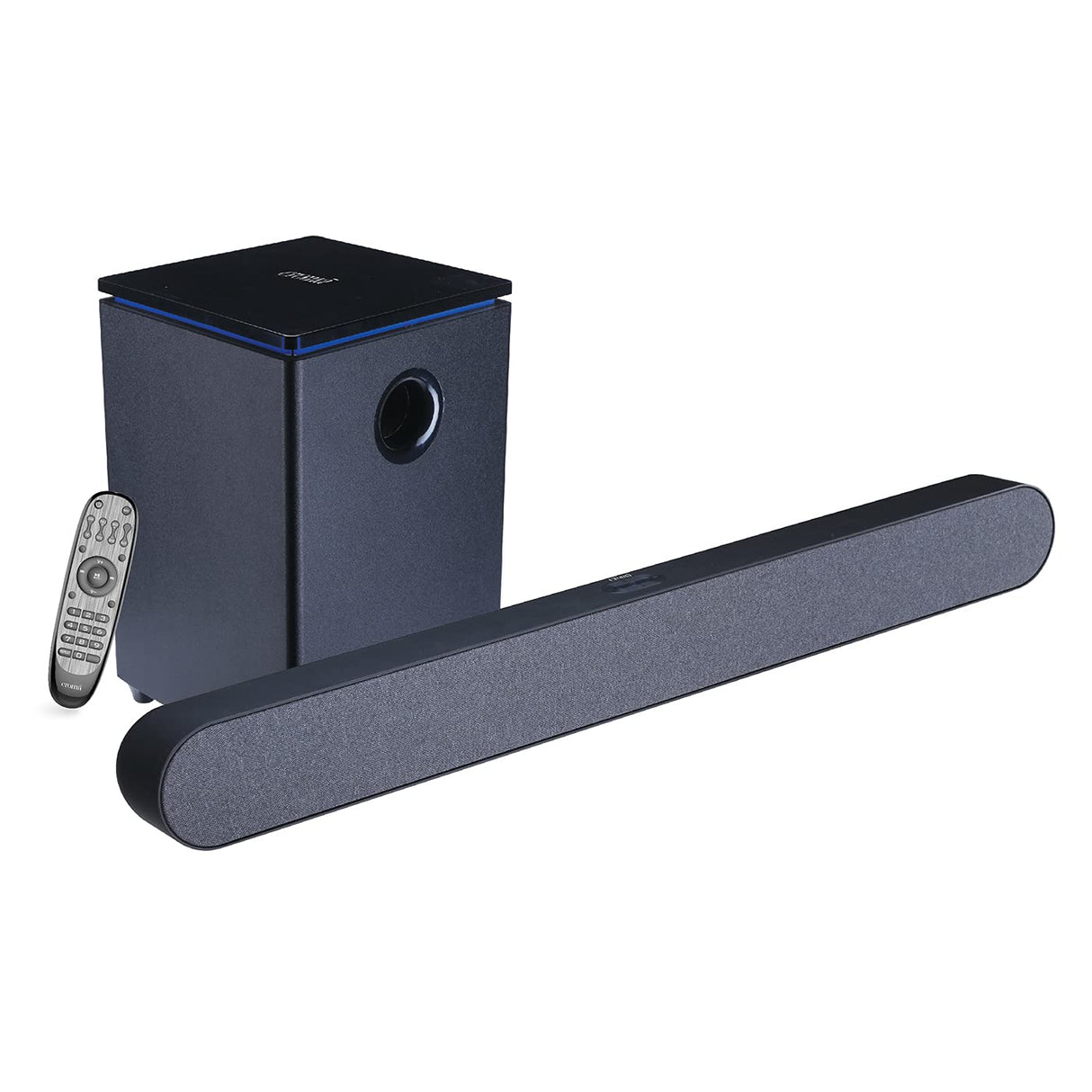 Croma 2.1 Channel Sound bar with wireless Subwoofer for Deep Bass (180W True RMS Sound Output) with multiple connectivities HDMI ARC, SD card slot, Bluetooth 5.0 (OPENBOX)