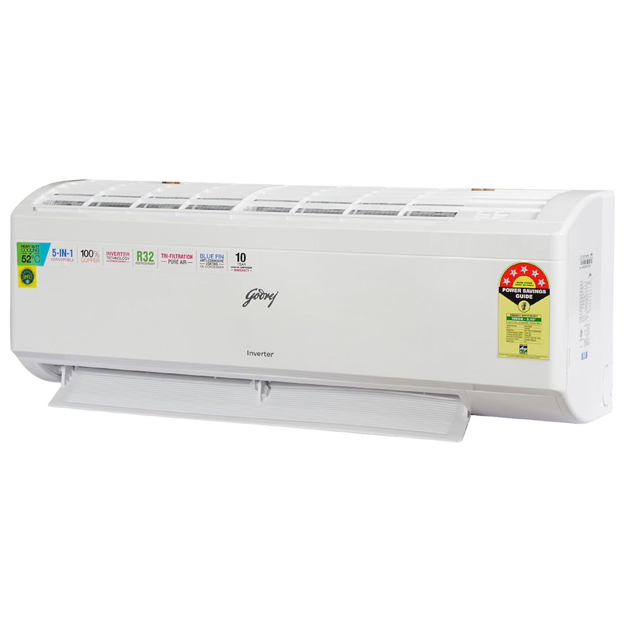 Godrej 1.0 Ton 5 Star Inverter Split Air Conditioner (SIC 12ITC5-WWR) (OPENBOX)