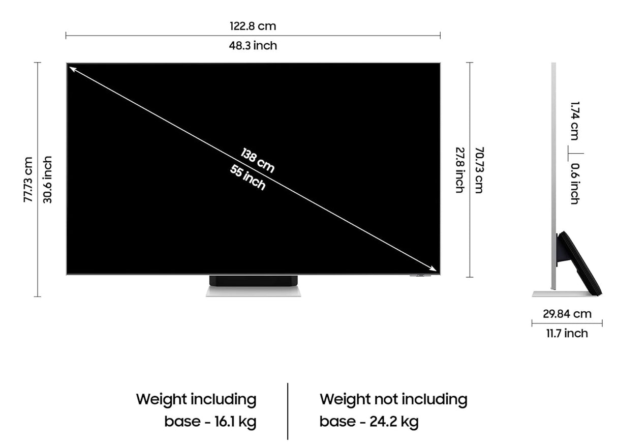 SAMSUNG 138 cm (55 inch) Neo QLED 4K Ultra HD Smart TV (QA55QN90CA, Black) (OPENBOX)