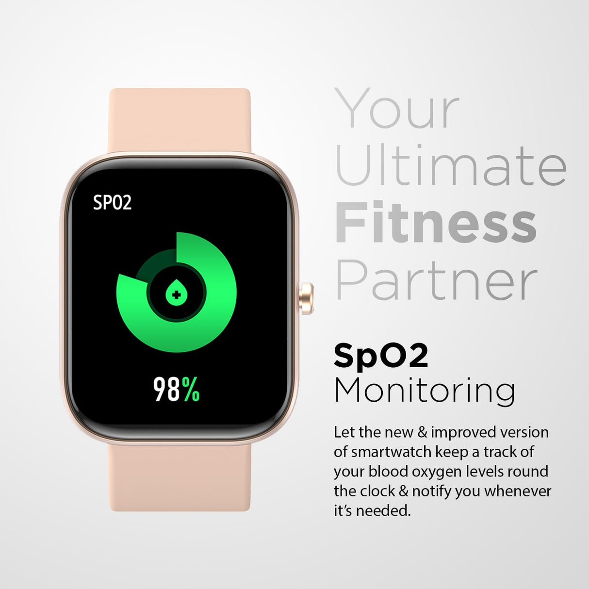 Fire-Boltt Dazzle Plus Smartwatch (Beige) (OPENBOX)