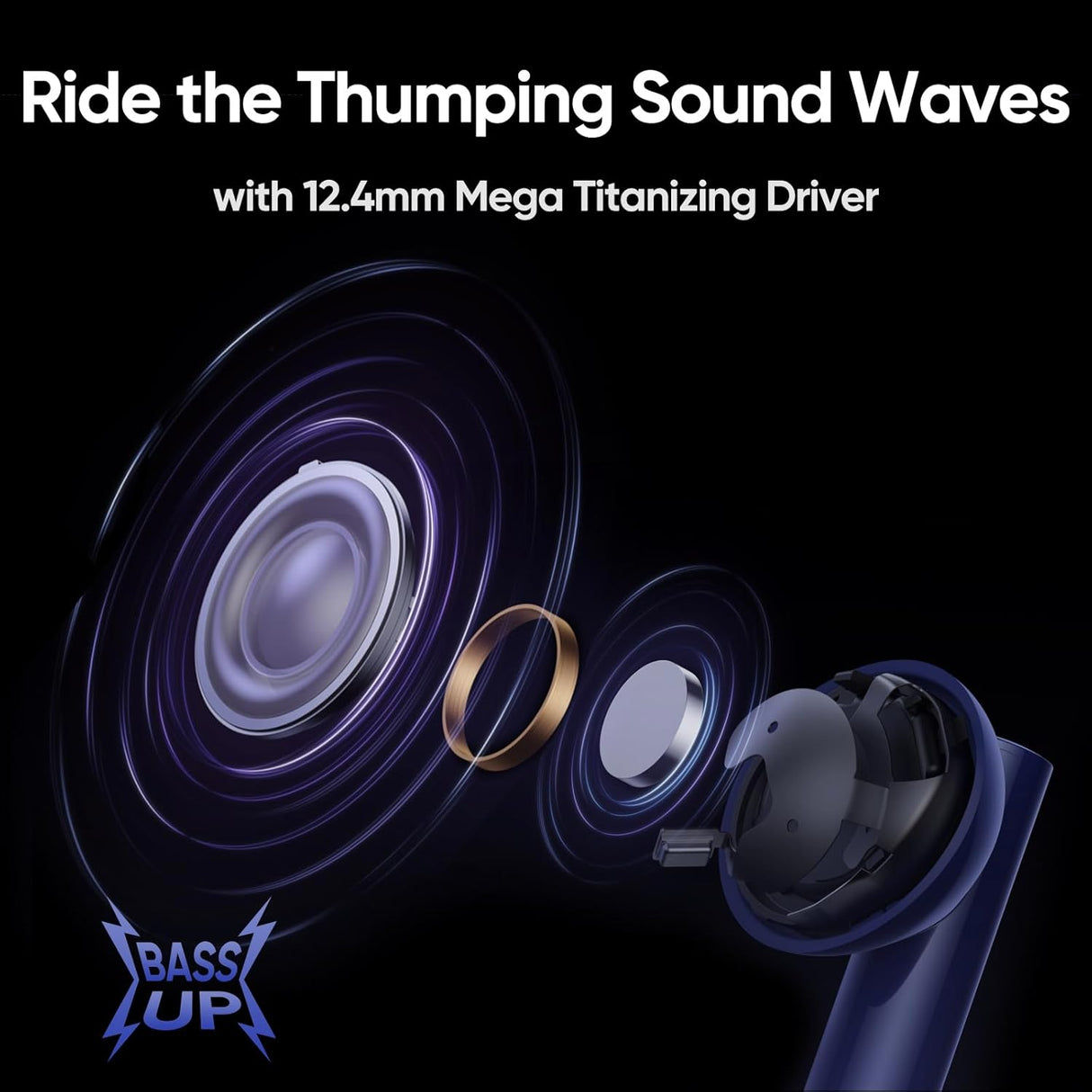 realme Buds Air 5 Truly Wireless in Ear Earbuds with 50dB ANC, 12.4mm Mega Titanized Dynamic Bass Driver, Upto 38Hrs Battery with Fast Charging & 45ms Ultra-Low Latency for Gaming (Deep Sea Blue) (OPENBOX)