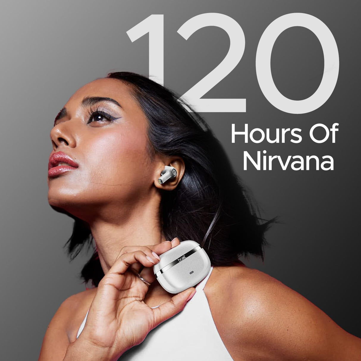 boAt Nirvana Ion ANC TWS Earbuds (Quartz White) (OPENBOX)