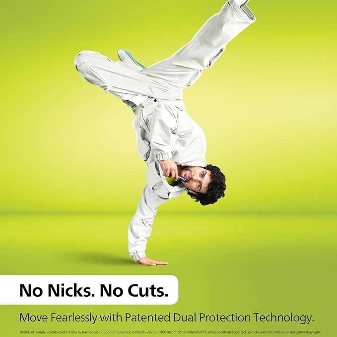 Philips One Blade Face Hybrid Trimmer & Shaver for Men| Best Zero Trim For Face| No Skin Irritation as Blade Never Touches Skin| Dual Protection Technology| Designed for GenZ|2year Warranty,QP1424/10 (OPENBOX)