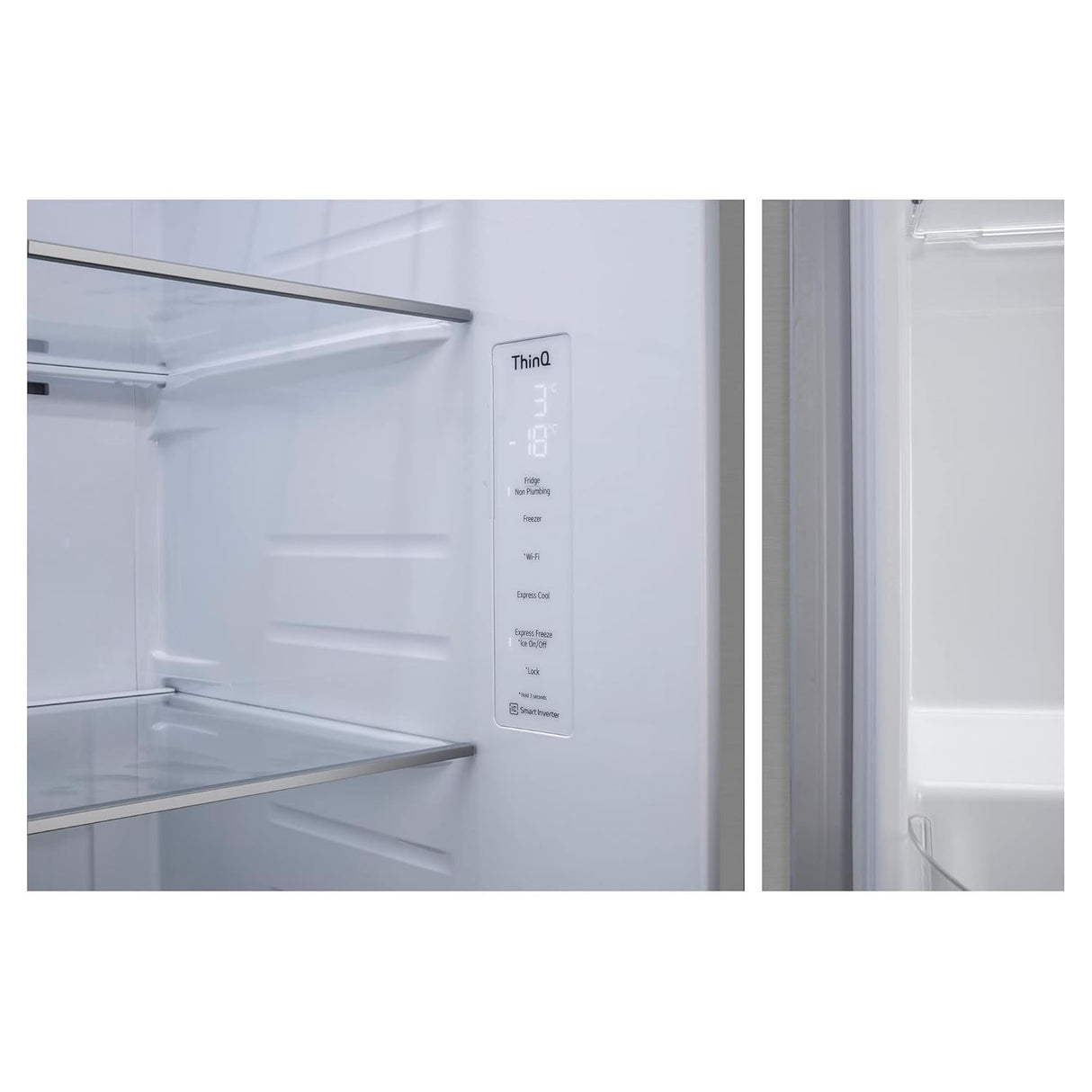 LG 630 Litres 3 Star Frost Free Side by Side Door Smart Wifi Enabled Refrigerator with Multi Air Flow (GL-L257CPZ3, Shiny Steel) (OPENBOX)