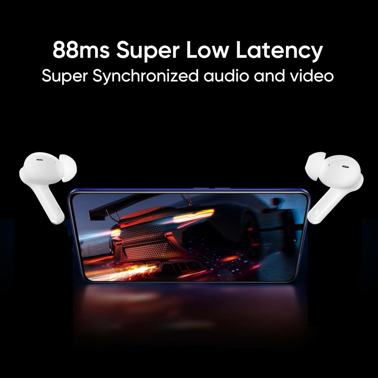 realme TechLife Buds T100 Bluetooth Truly Wireless in Ear Earbuds with mic, AI ENC for Calls, Google Fast Pair, 28 Hours Total Playback with Fast Charging and Low Latency Gaming Mode (Black) (OPENBOX)