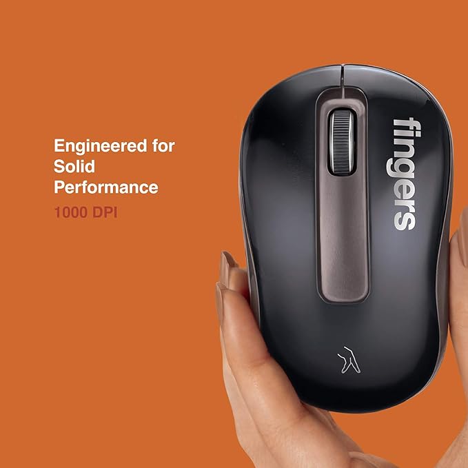 FINGERS GlidePro Wireless Mouse with Nano USB Receiver (OPENBOX)