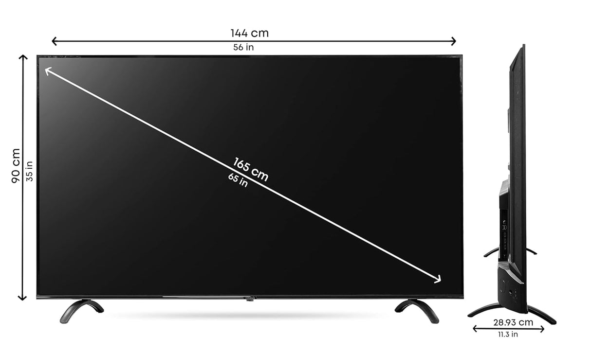 Croma 109 cm (43 Inches) 4K Ultra HD Certified Android Smart LED TV CREL043UOA024601 (Black) (OPENBOX)