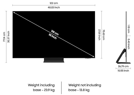 Samsung 138 cm (55 inches) 4K Ultra HD Smart OLED TV QA55S95CAKLXL (Titan Black) (OPENBOX)