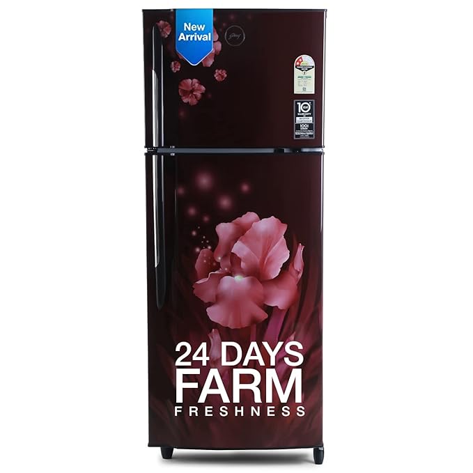 Godrej Eon 260 Litres 2 Star Frost Free Double Door Refrigerator with Uniform Cooling Technology (RT EON 275B 25 HI, Aqua Blue) (OPENBOX)