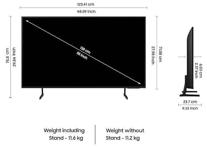 SAMSUNG DU7700 Series 139.7 cm (55 inch) 4K Ultra HD LED Tizen TV with Motion Xcelerator (OPENBOX)