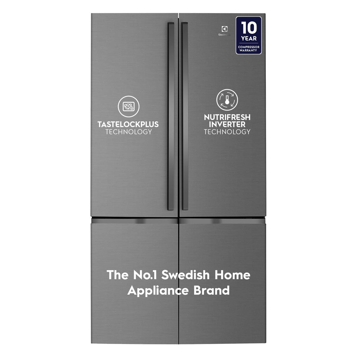 Electrolux UltimateTaste 700 600 Litres French Door Refrigerator with Twist and Serve Ice Maker (EQE6000A, Matte Dark Grey) (OPENBOX)
