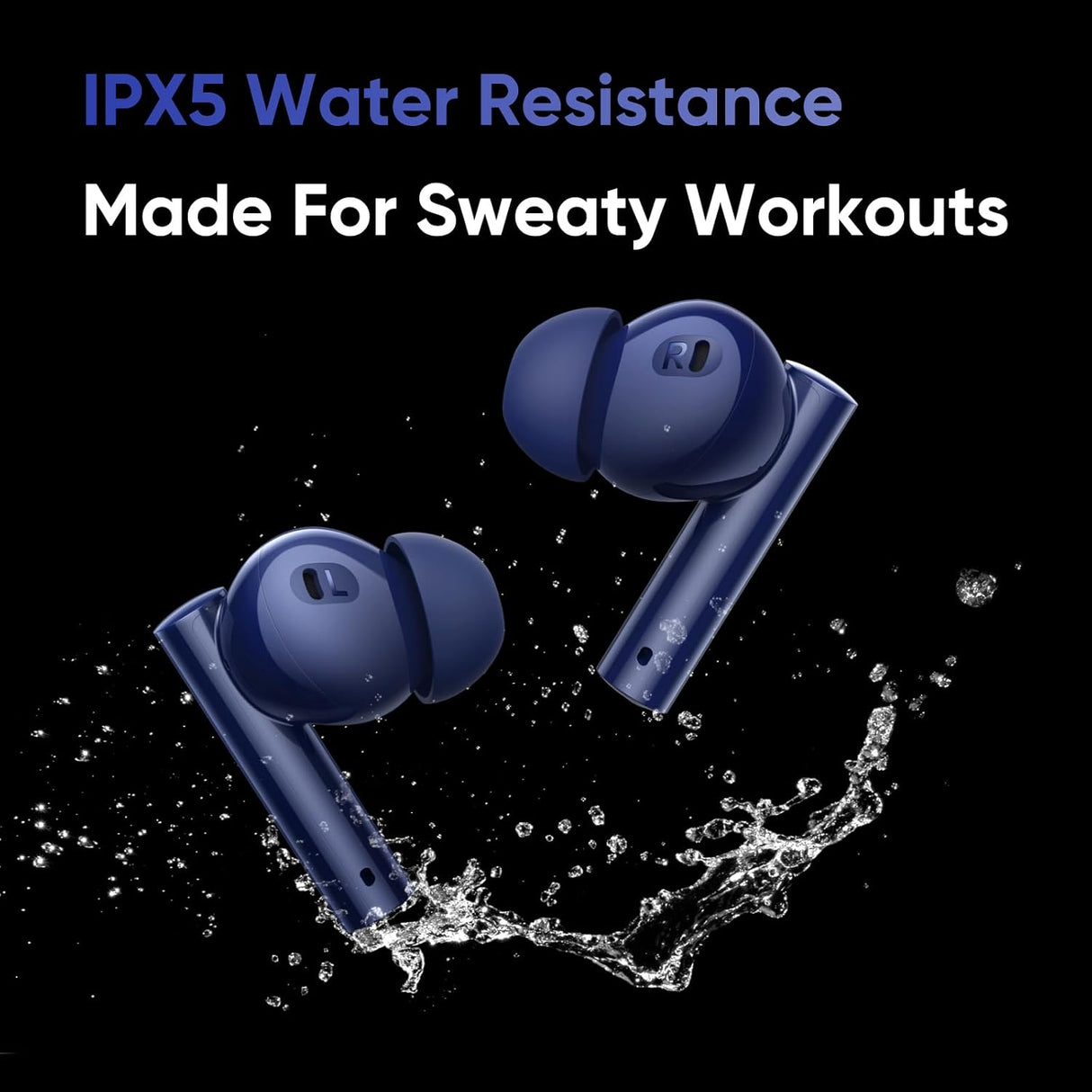 realme Buds Air 5 Truly Wireless in Ear Earbuds with 50dB ANC, 12.4mm Mega Titanized Dynamic Bass Driver, Upto 38Hrs Battery with Fast Charging & 45ms Ultra-Low Latency for Gaming (Deep Sea Blue) (OPENBOX)