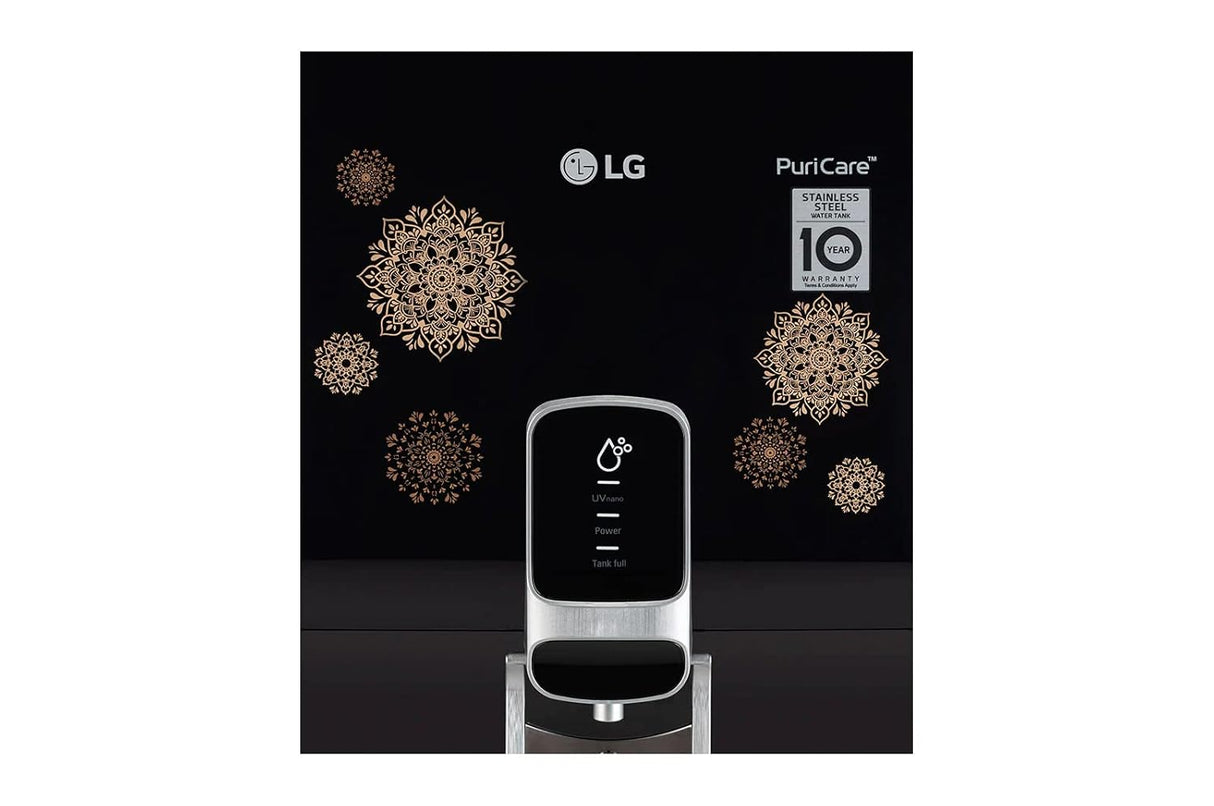 LG WPR RO WW155NPB BBKQEIL RO+UV Black Water Purifier (OPENBOX)