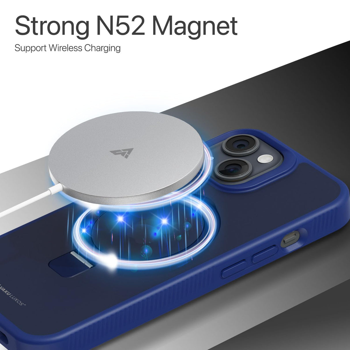 Vaku Luxos® Astros Magpro Back Cover Case for iPhone 15 Plus