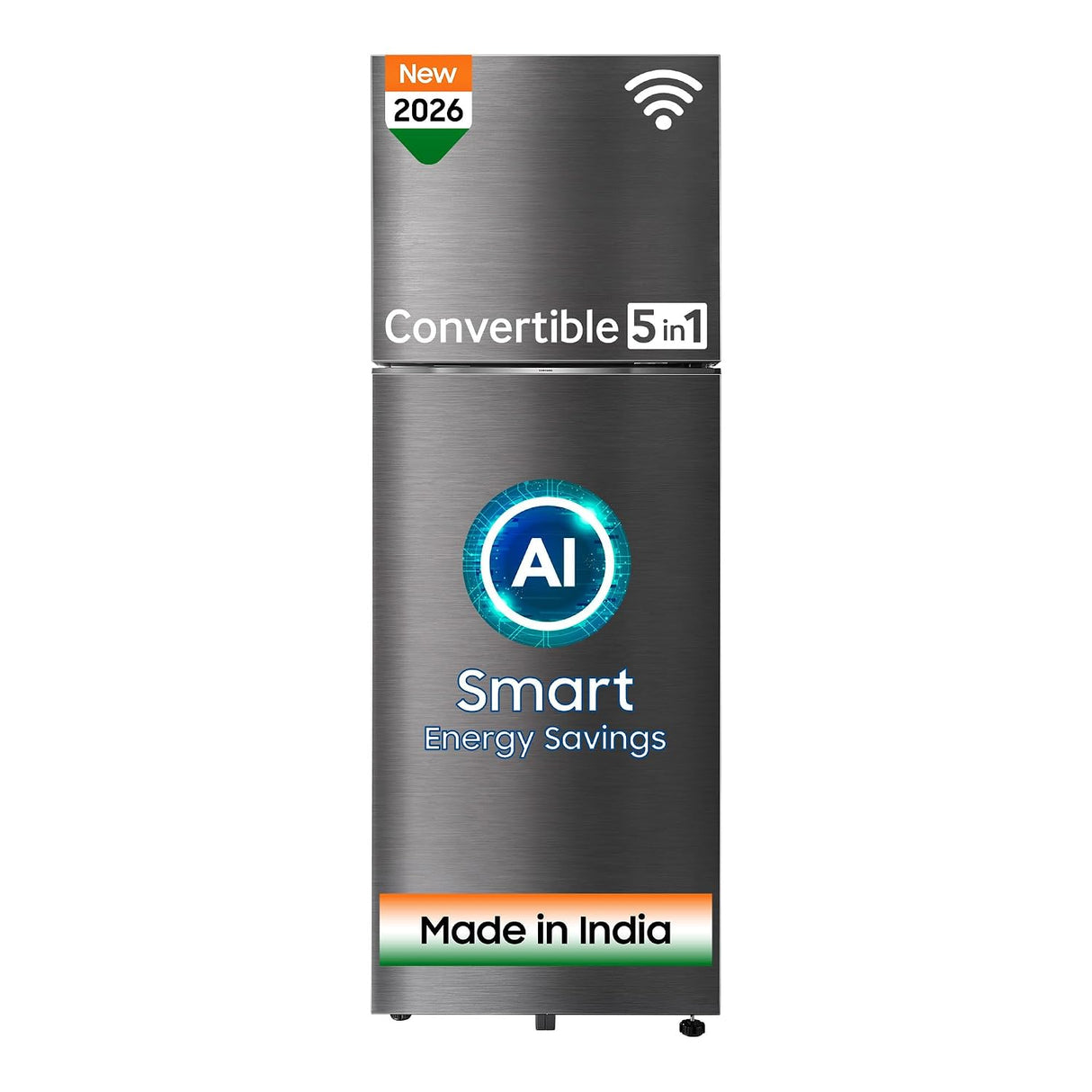 Samsung 467 L, 3 Star, Convertible 5-in-1, Digital Inverter, Frost Free Double Door, Bespoke AI WiFi Refrigerator (RT80H51C3KHL, Luxe Black, 2026 Model)-OPEN BOX