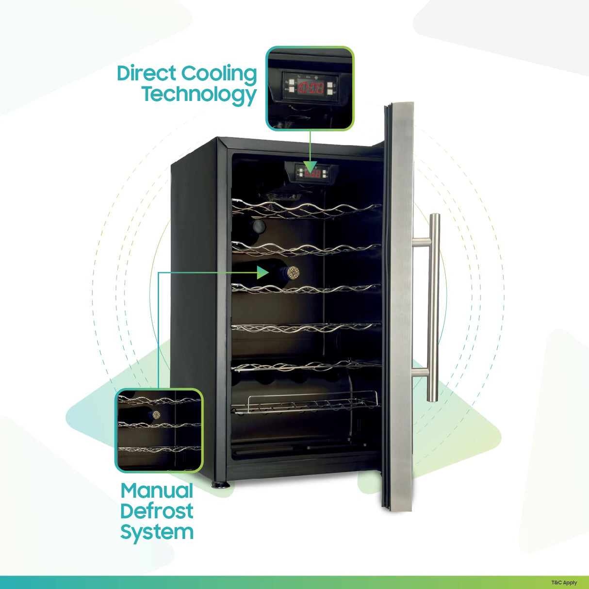 Croma 66 Litres Wine Cooler (Model: CRAR2017) (OPENBOX)