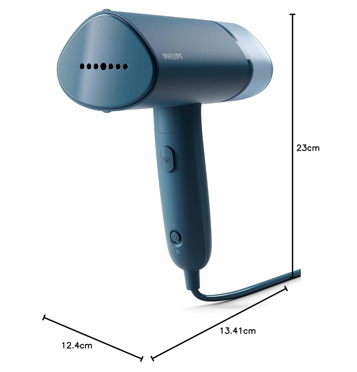 PHILIPS Handheld Garment Steamer STH3000/20 - Compact & Foldable, Convenient Vertical Steaming, 1000 Watt Quick Heat Up, up to 20g/min, Kills 99.9%* Bacteria , Small (OPENBOX)
