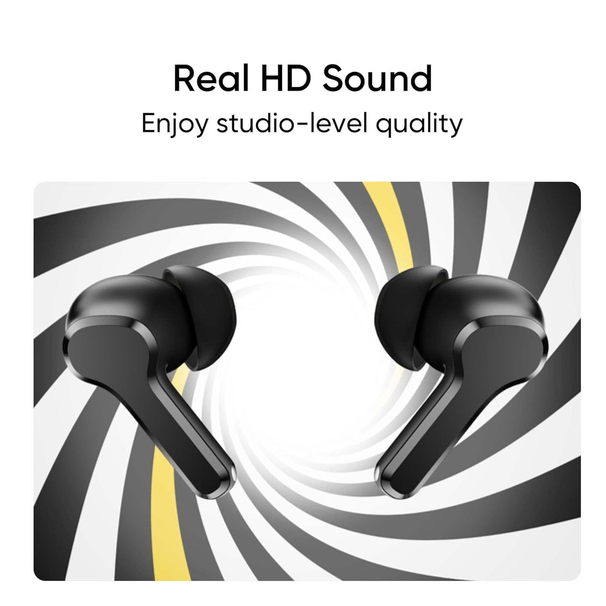 realme TechLife Buds T100 Bluetooth Truly Wireless in Ear Earbuds with mic, AI ENC for Calls, Google Fast Pair, 28 Hours Total Playback with Fast Charging and Low Latency Gaming Mode (Black) (OPENBOX)