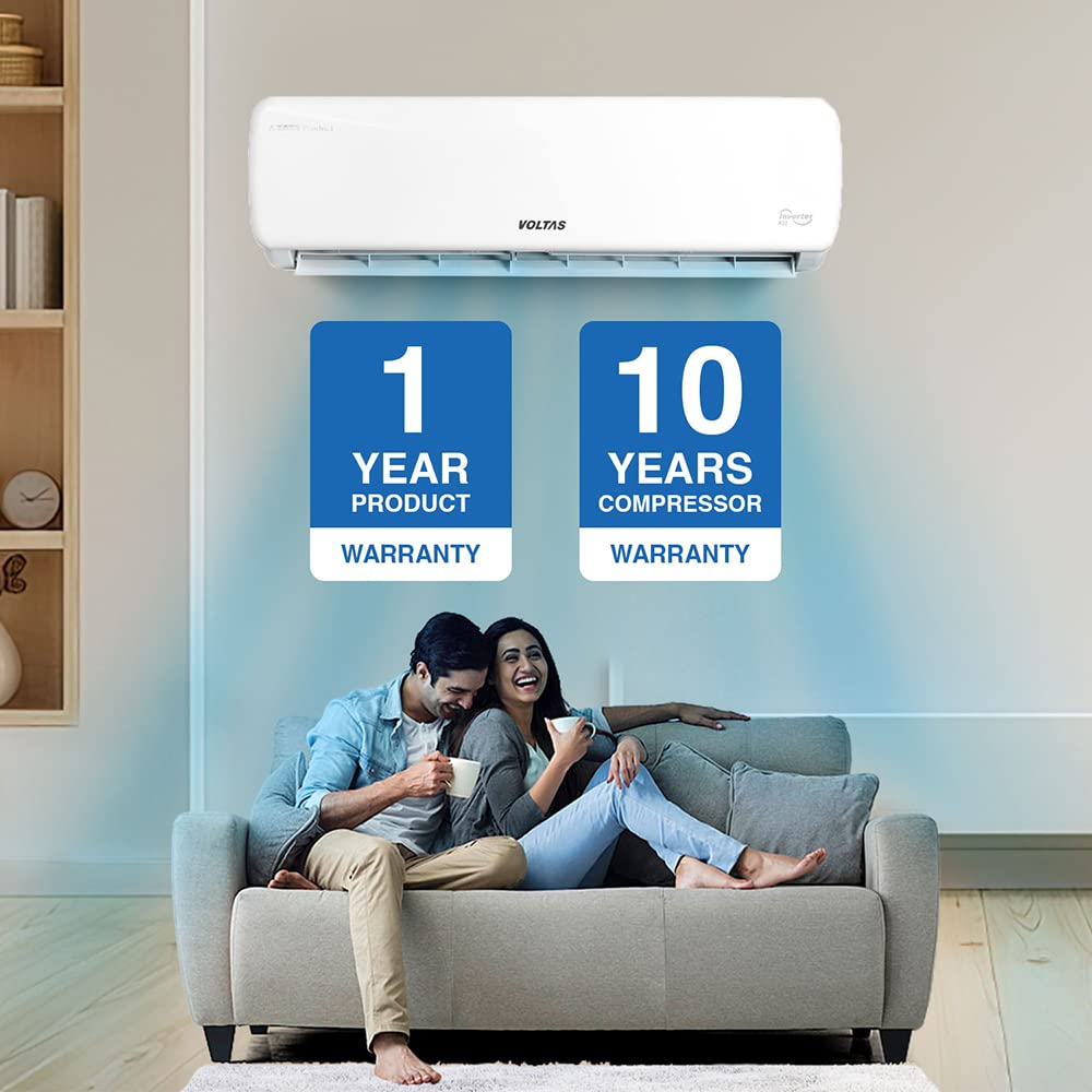 Voltas 1.5 Ton 3 Star, Inverter Split AC(Copper, 4-in-1 Adjustable Mode, Anti-dust Filter, 2023 Model, 183V Vectra Prime, White) (OPENBOX)