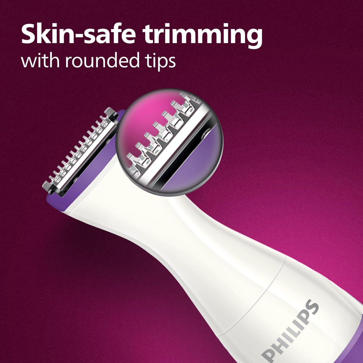 PHILIPS BRT383/15 Trimmer 180 min Runtime 3 Length Settings (Purple, White) (OPENBOX)