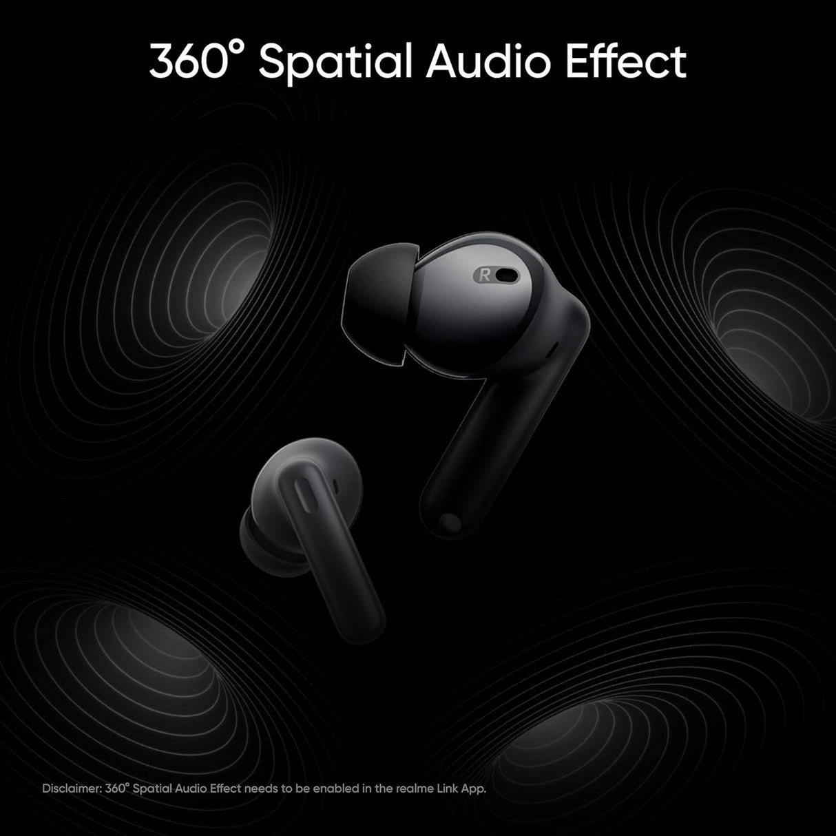 realme Buds T300 with 12.4mm Driver, 30dB ANC, 360 Spatial Audio and 40 hours Playback Bluetooth (OPENBOX)