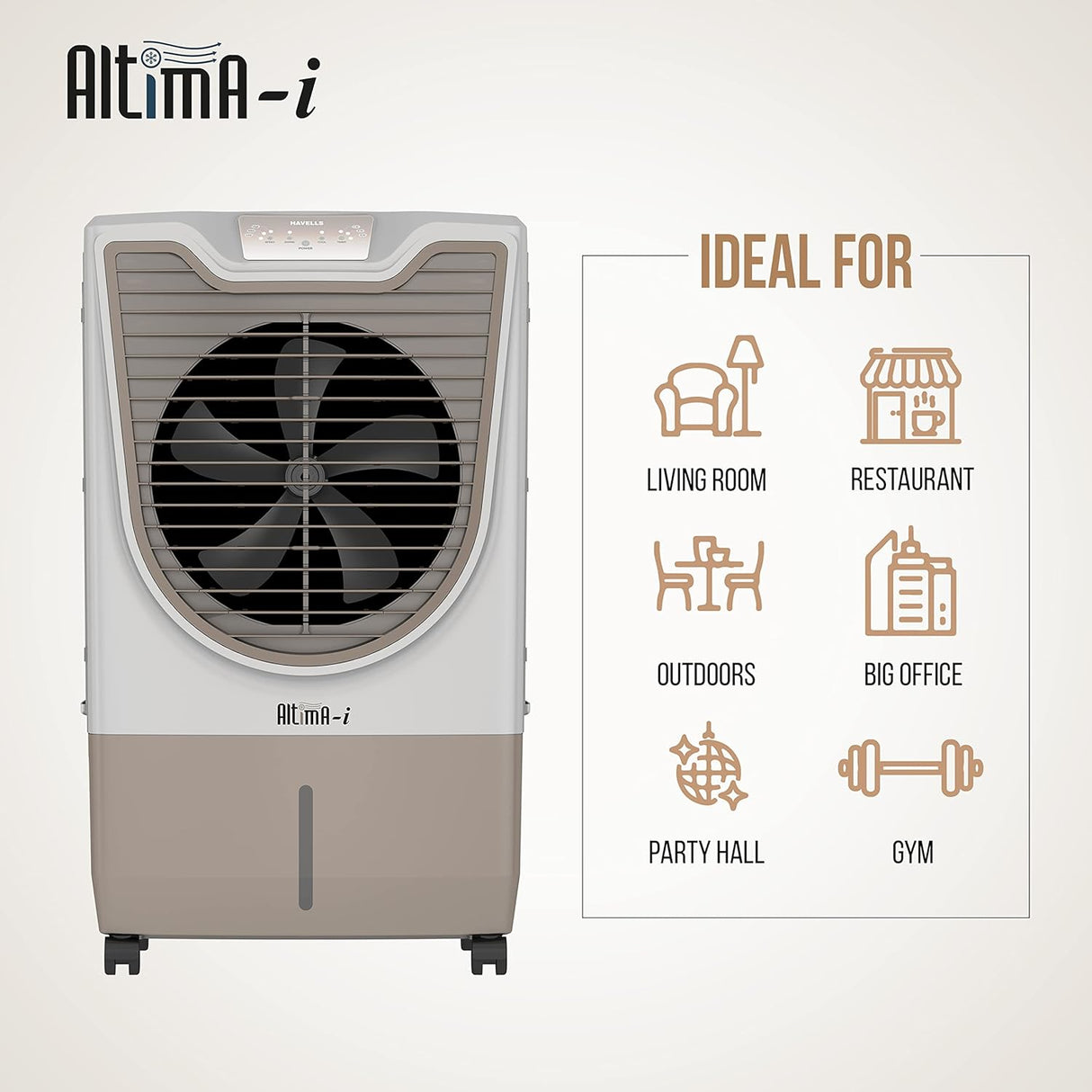 Havells Altima-i 70L Air Cooler for home | Remote Controlled | Everlast Pump | Powerful Air Delivery | Ice Chamber, Low Water Alarm | High Density Honeycomb Pads | Heavy Duty (OPENBOX)