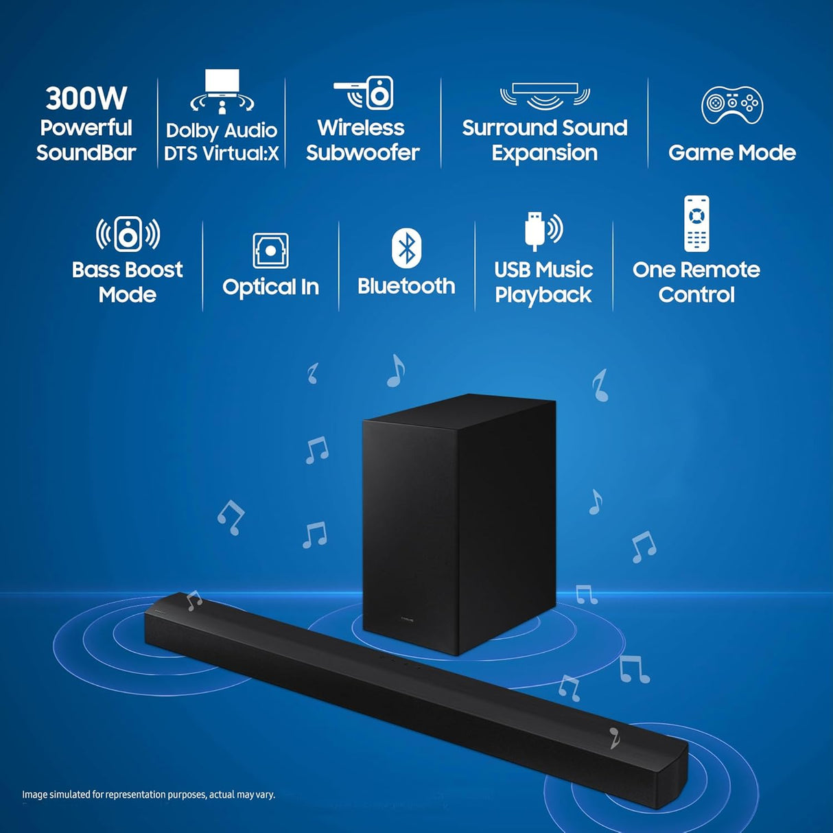 Samsung Soundbar HW-C450/XL (Black) (OPENBOX)