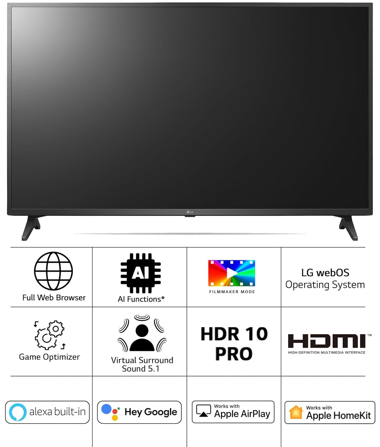 LG 139 cm (55 inches) 4K Ultra HD Smart LED TV 55UQ7500PSF (Ceramic Black) (OPENBOX)