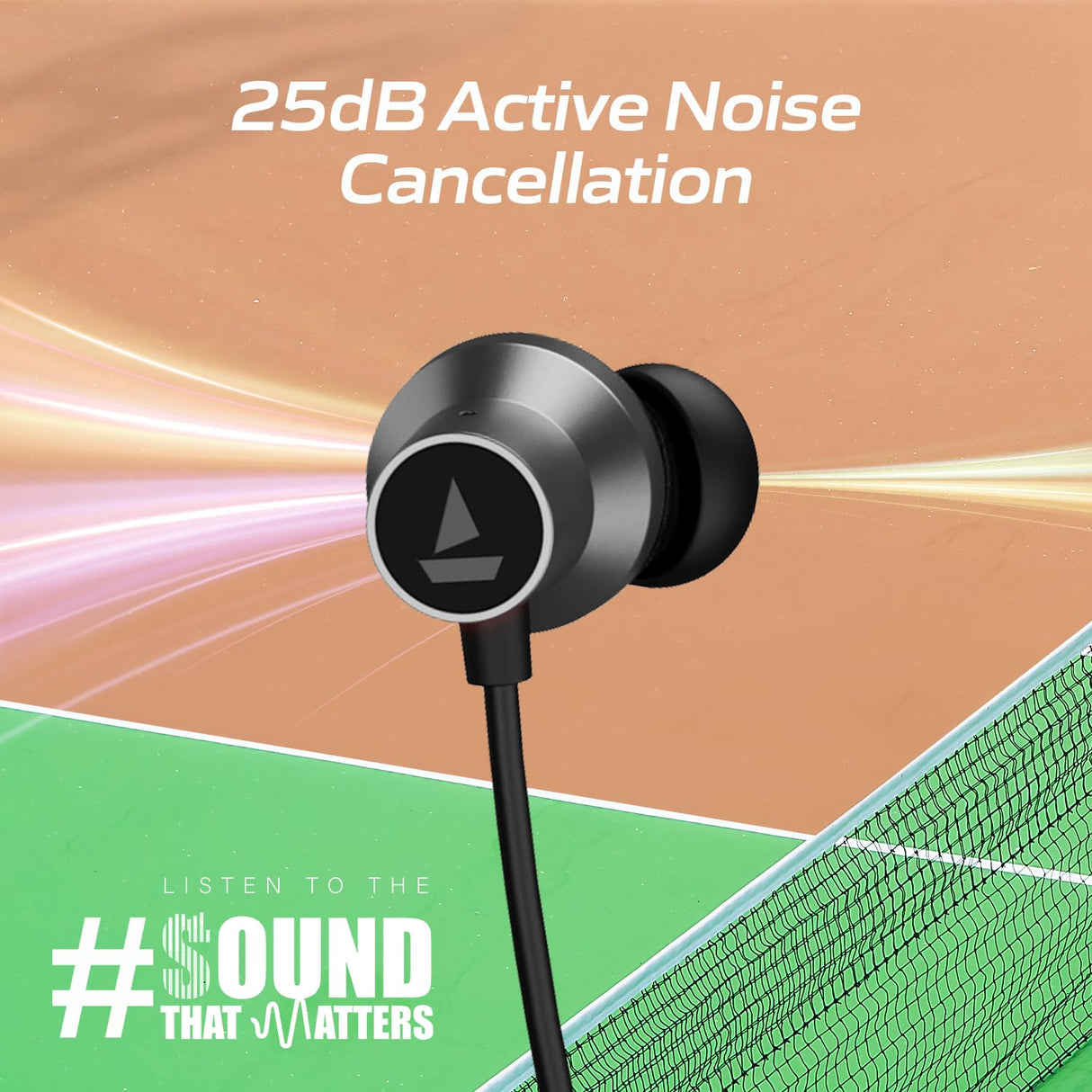 boAt Rockerz 280 ANC w/Crystal Bionic Sound Powered by Dirac Opteo, Active Noise Cancellation, 13mm Drivers, ASAP Charge, 24H Playback & ENx Tech in- Ear Bluetooth Neckband (OPENBOX)