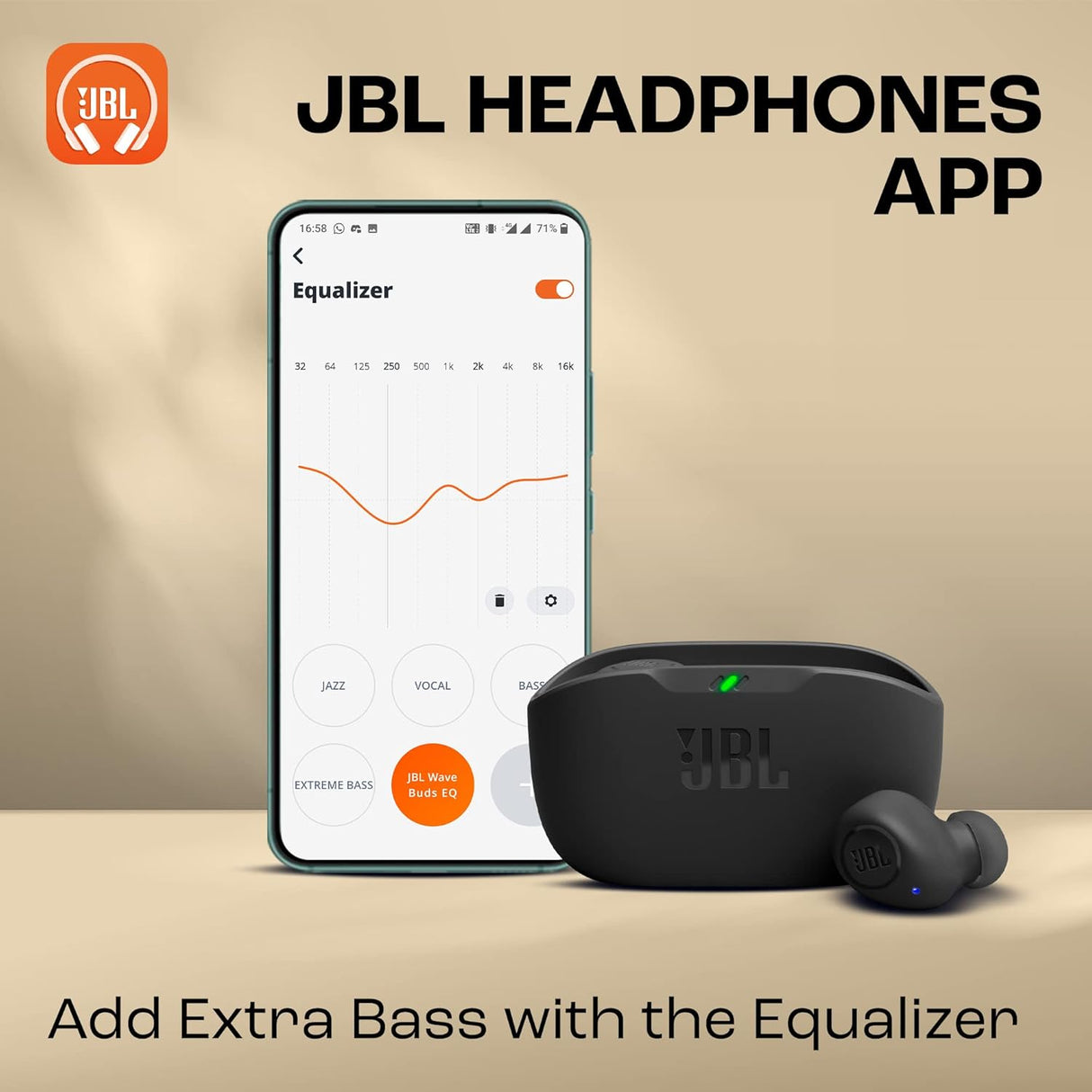 JBL Wave Buds TWS (Black) (OPENBOX)
