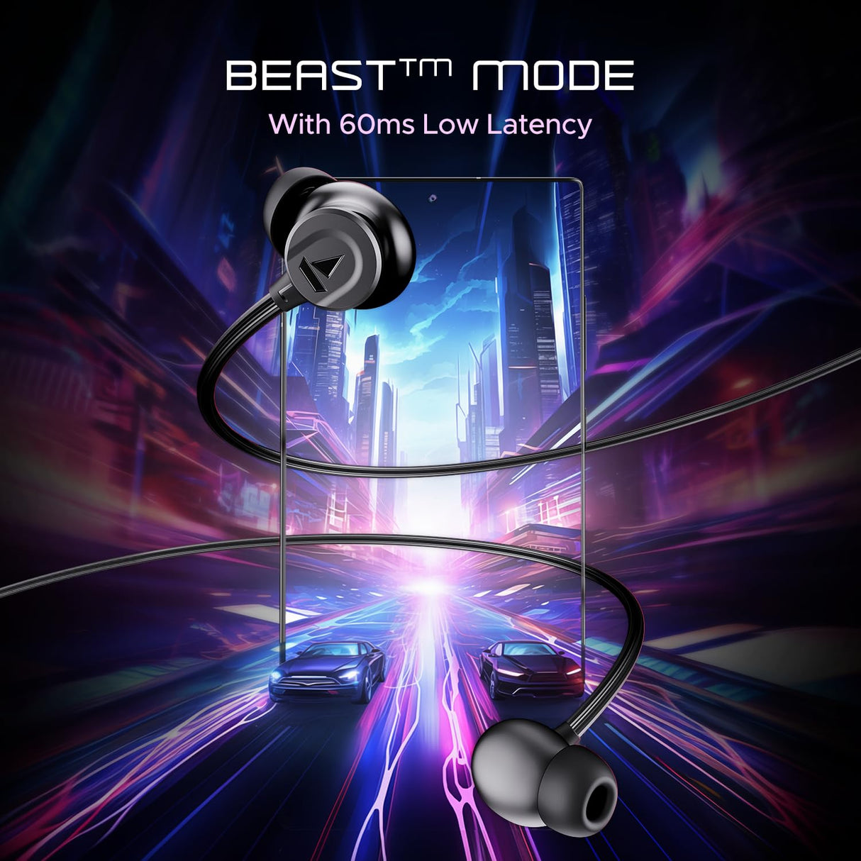 boAt Rockerz 255 ANC Neckband (Black) (OPENBOX)