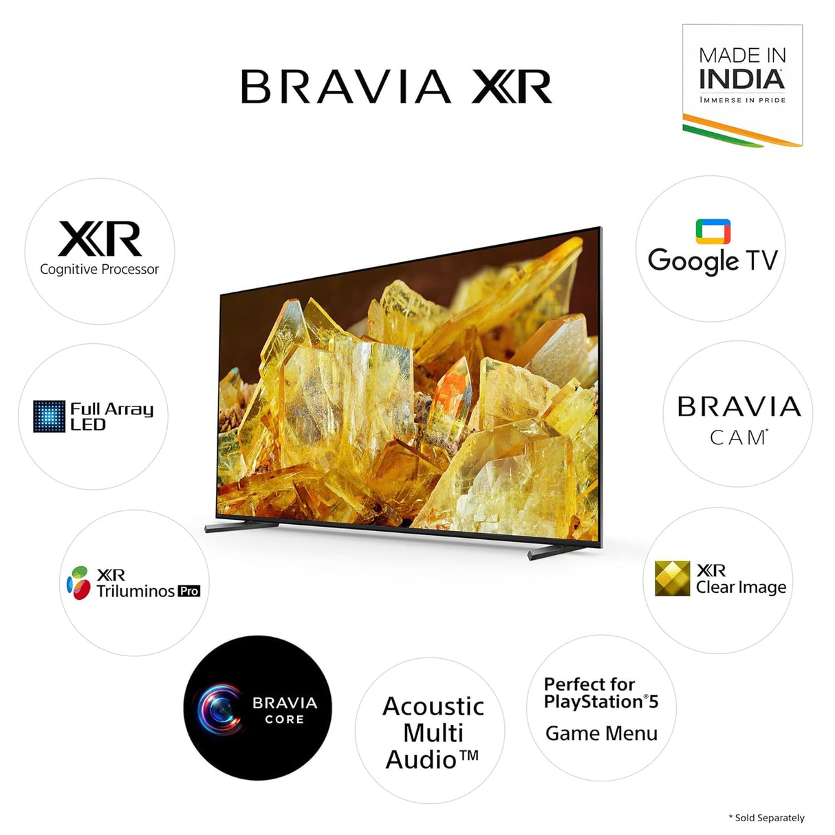 SONY BRAVIA 164 cm (65 inch) 4K Ultra HD LED Google TV with X1 4K Processor (OPENBOX)