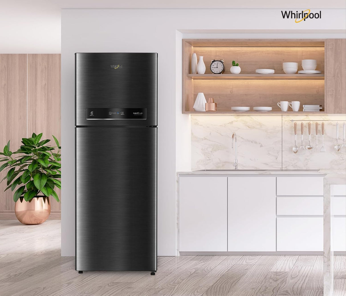 Whirlpool Intellifresh 411L 2-Star Convertible Inverter Frost Free Double Door Refrigerator (OPENBOX)