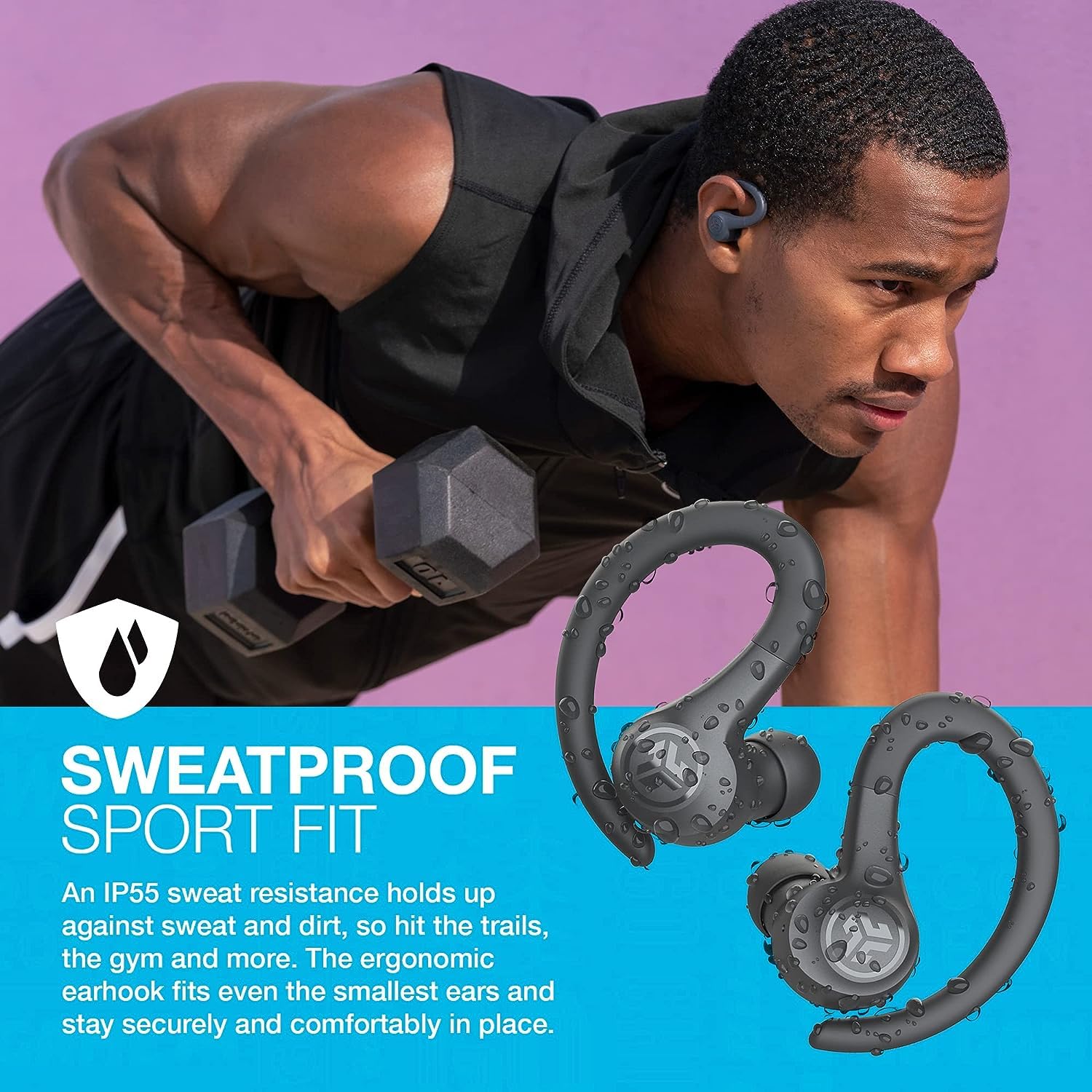 JLab Go Air Sport TWS Earbuds (Graphite) (OPENBOX)