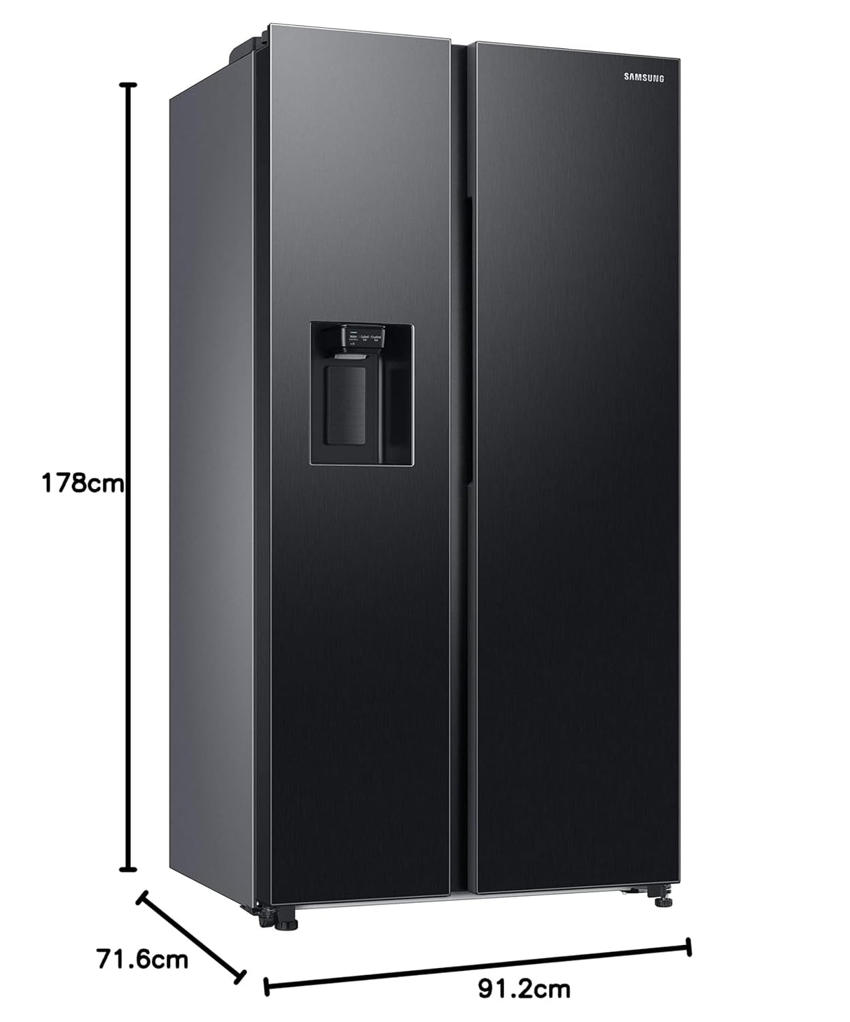 Samsung 633 Litres 3 Star Frost Free Side-by-Side Refrigerator with SpaceMax Technology (RS78CG8543B1HL, Black) (OPENBOX)