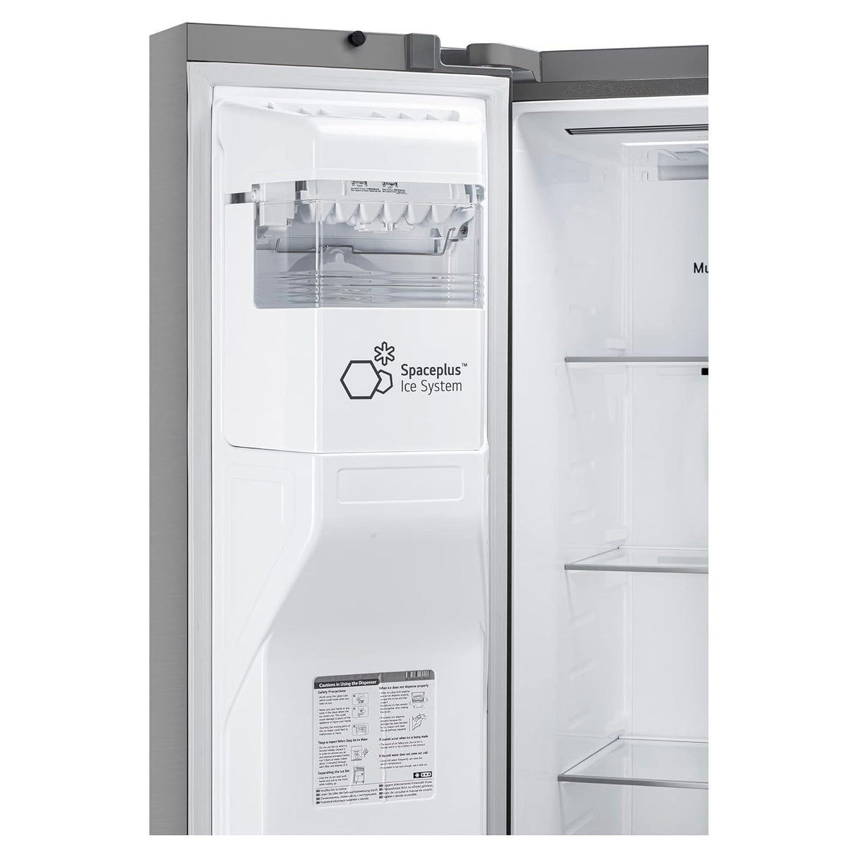 LG 630 Litres 3 Star Frost Free Side by Side Door Smart Wifi Enabled Refrigerator with Multi Air Flow (GL-L257CPZ3, Shiny Steel) (OPENBOX)
