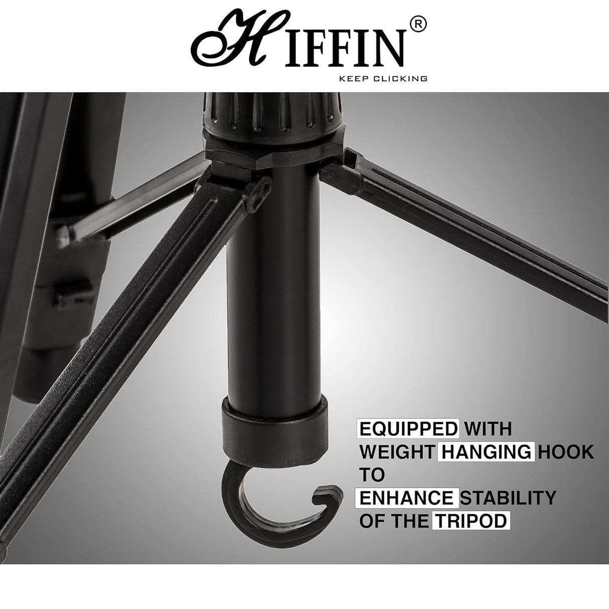 HIFFIN HF-3600 Professional Portable Lightweight Travel Aluminum Camera Tripod with 360 Degree Pan Head for Smartphone SLR DSLR Digital Camera | Carry Bag Included (HF-3600) (OPENBOX)