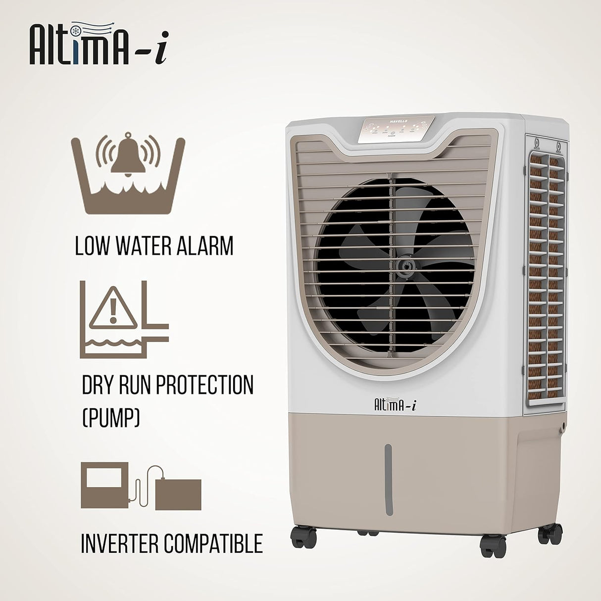 Havells Altima-i 70L Air Cooler for home | Remote Controlled | Everlast Pump | Powerful Air Delivery | Ice Chamber, Low Water Alarm | High Density Honeycomb Pads | Heavy Duty (OPENBOX)