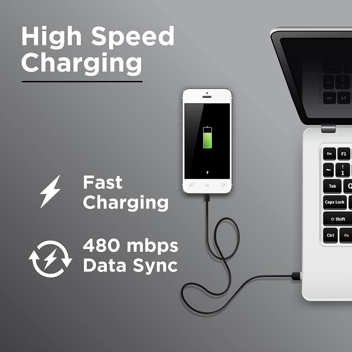 Croma 2-in-1 Cable 1.2M CRCMA0103STO12 (OPENBOX)