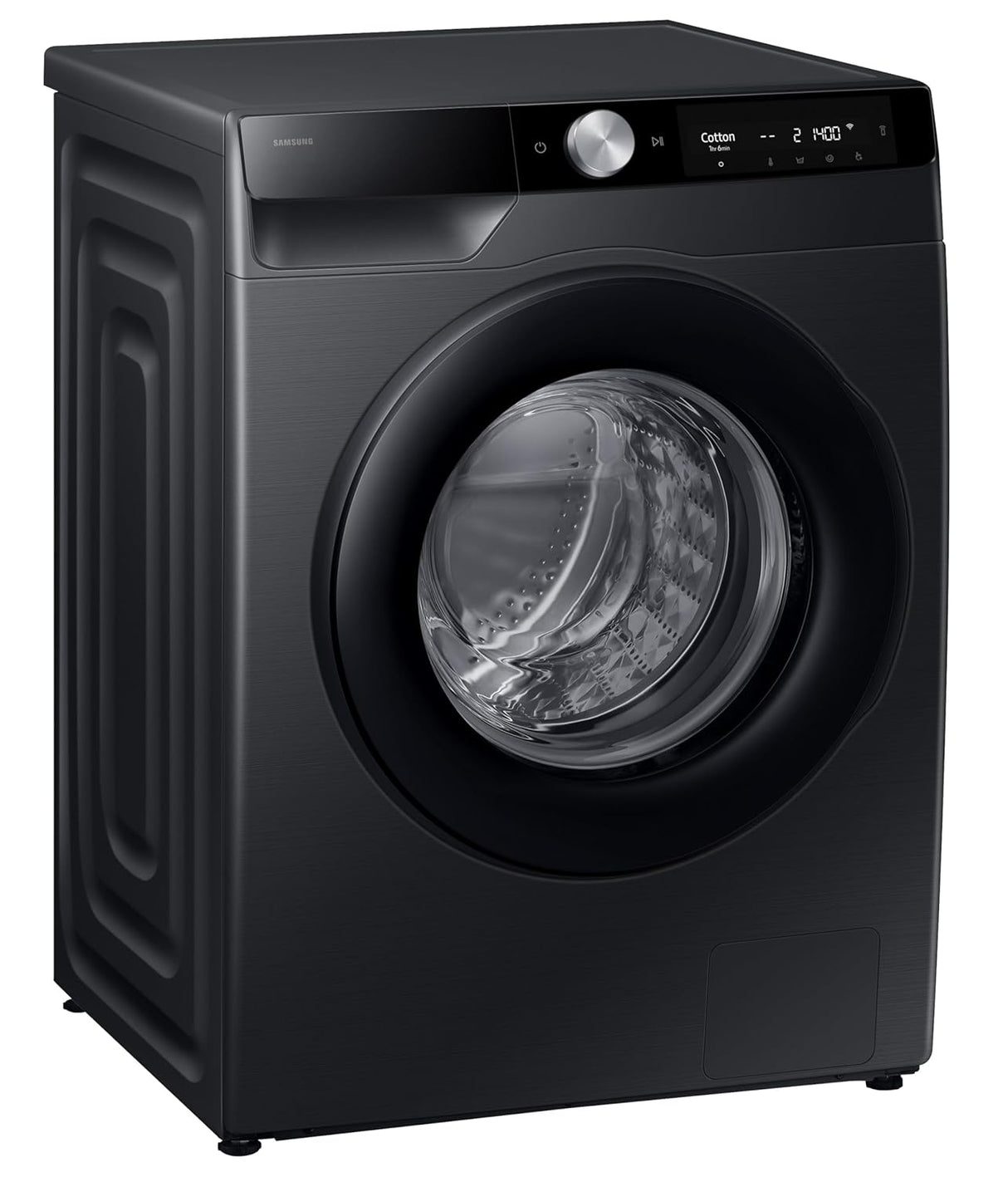 Samsung 12 kg, 5 Star, AI Control, Super Speed, Wi-Fi, Hygiene Steam with Inbuilt Heater, Digital Inverter, Fully-Automatic Front Load Washing Machine (WW12DG6B24ABTL, Black) (OPENBOX)