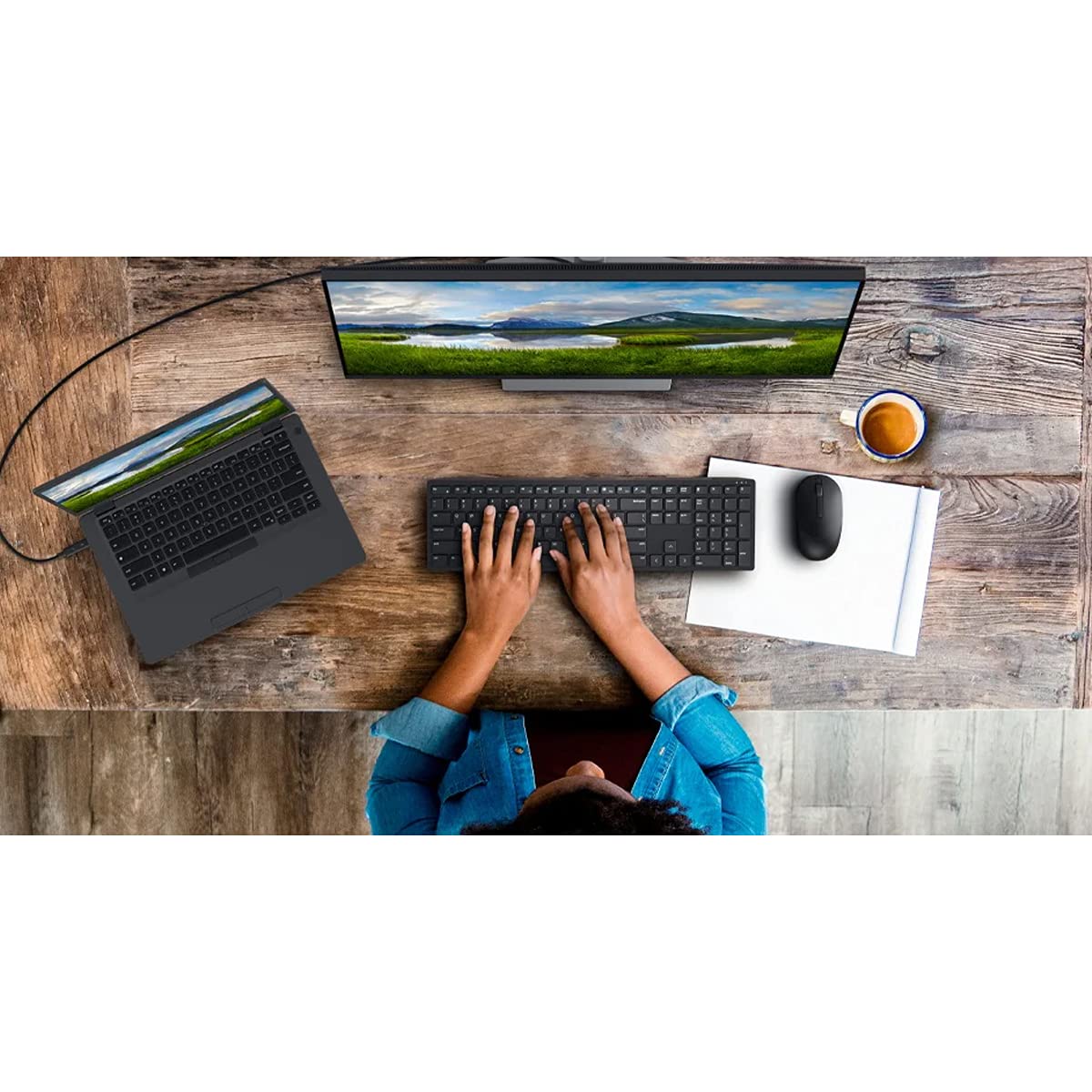 Dell Pro Wireless Keyboard and Mouse Combo (KM5221W, Black) (OPENBOX)