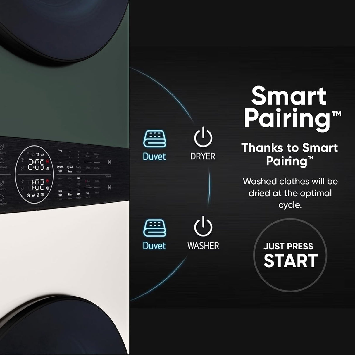 LG WashTower™ FWT1310BG (13kg Washer / 10kg Dryer)