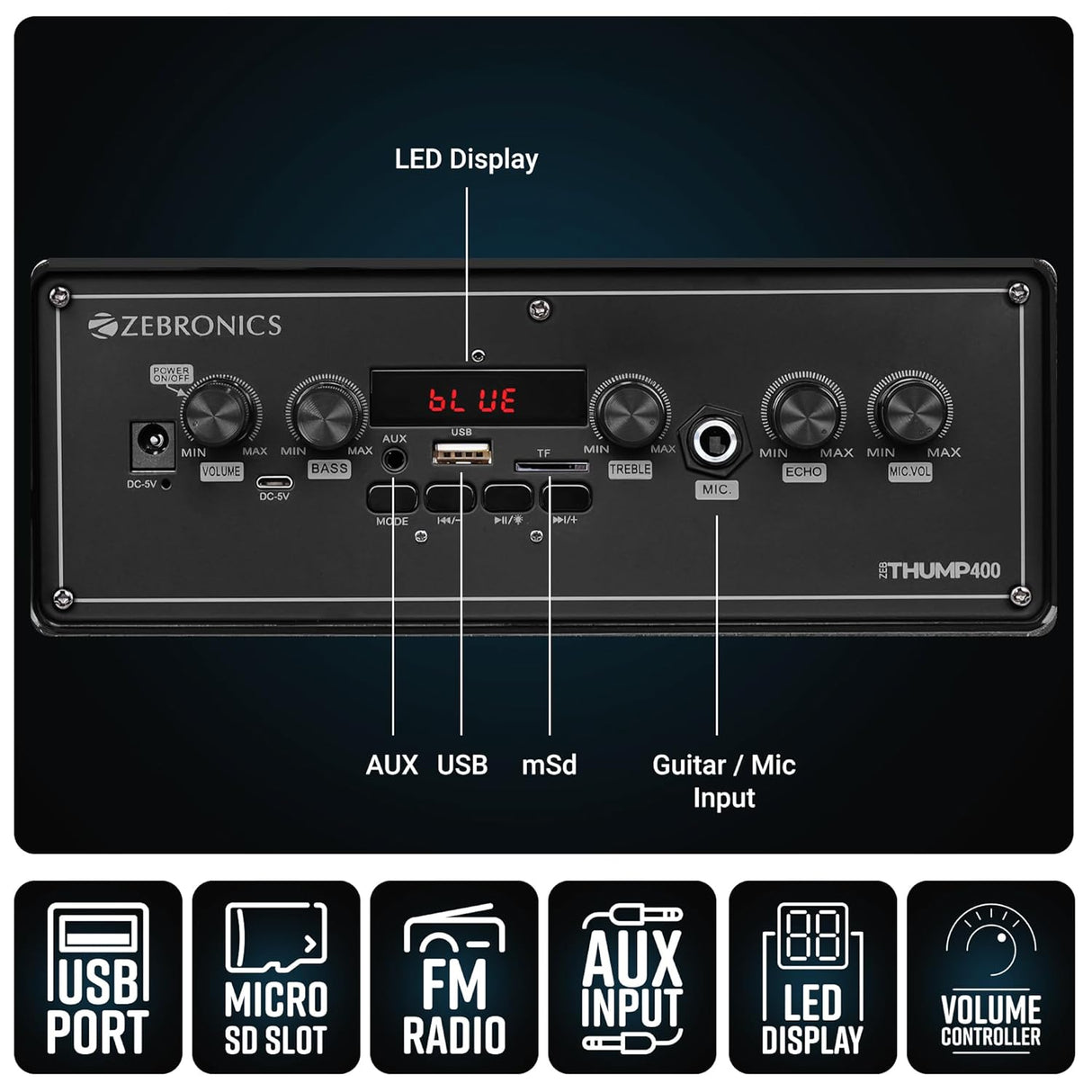 Zebronics Zeb-Thump 400 (OPENBOX)