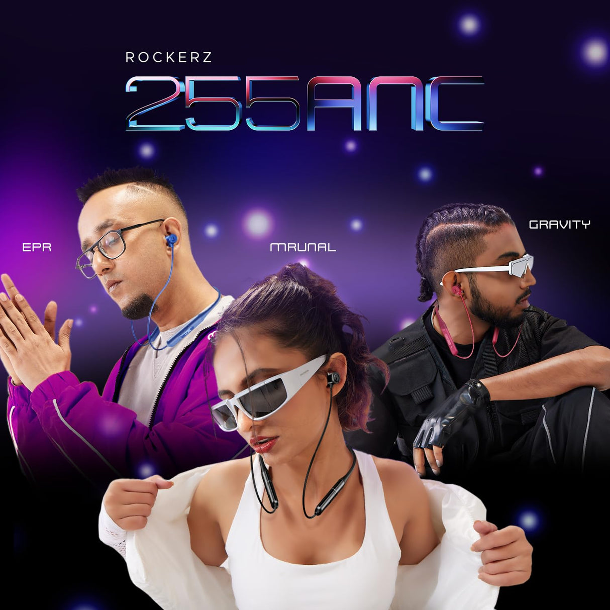 boAt Rockerz 255 ANC Neckband (Black) (OPENBOX)