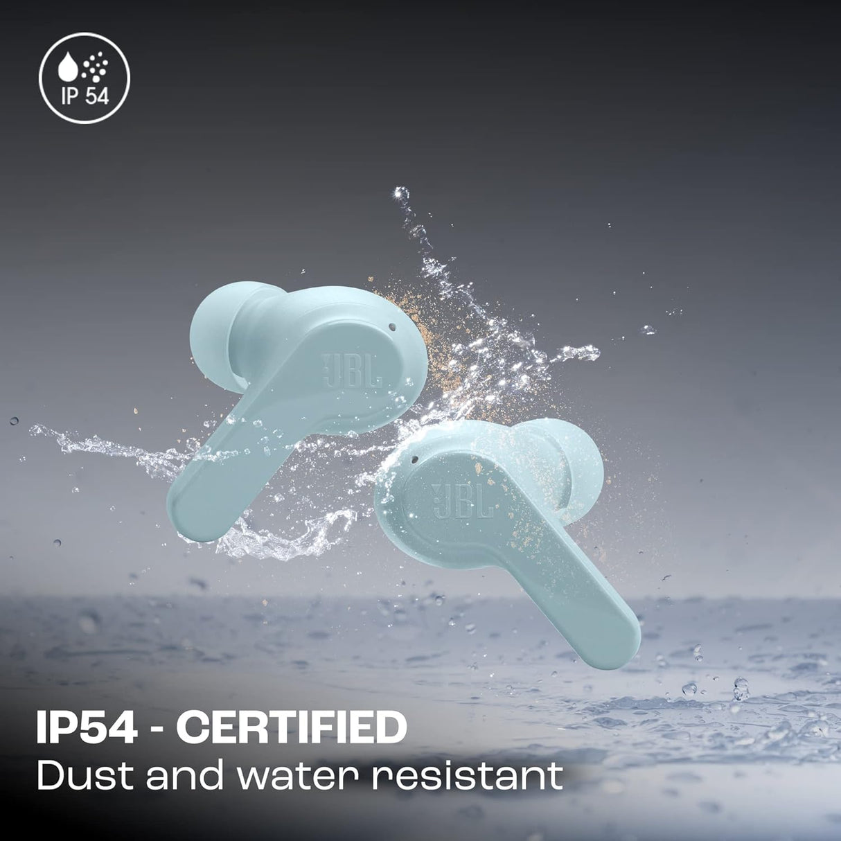 JBL Wave Beam in-Ear Wireless Earbuds (TWS) with Mic,App for Customized Extra Bass Eq,32 Hours Battery&Quick Charge,Ip54 Water&Dust Resistance,Ambient Aware&Talk-Thru,Google Fastpair (OPENBOX)