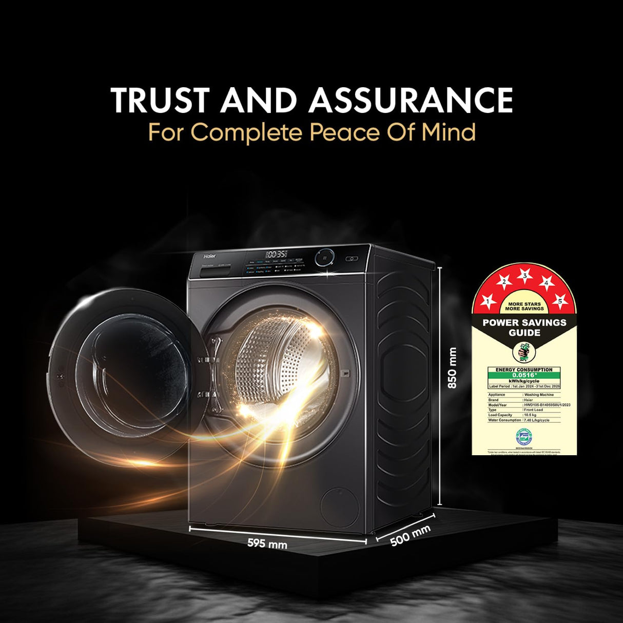 Haier 10.5 kg Washer and Dryer (HWD105-B14959S8U1) (OPENBOX)