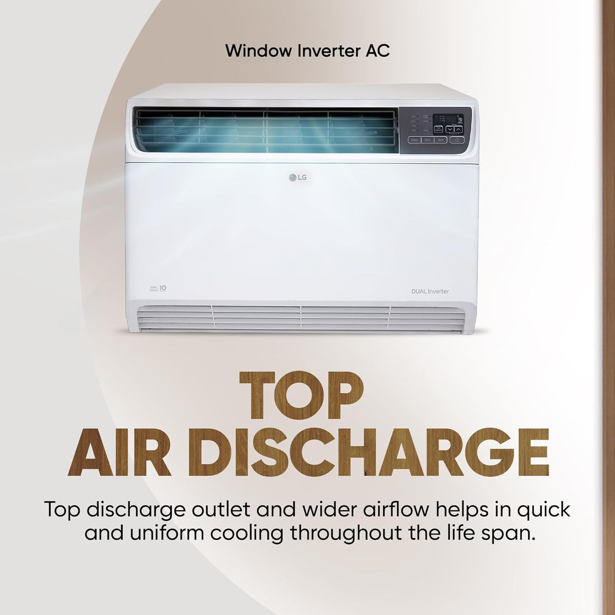 LG 1.5 Ton 5 Star Inverter Window AC (UW-Q18WUZA) 2025 Model (OPENBOX)